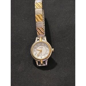 Carriage by Timex Womens Two Tone Stretch Band Dress Watch